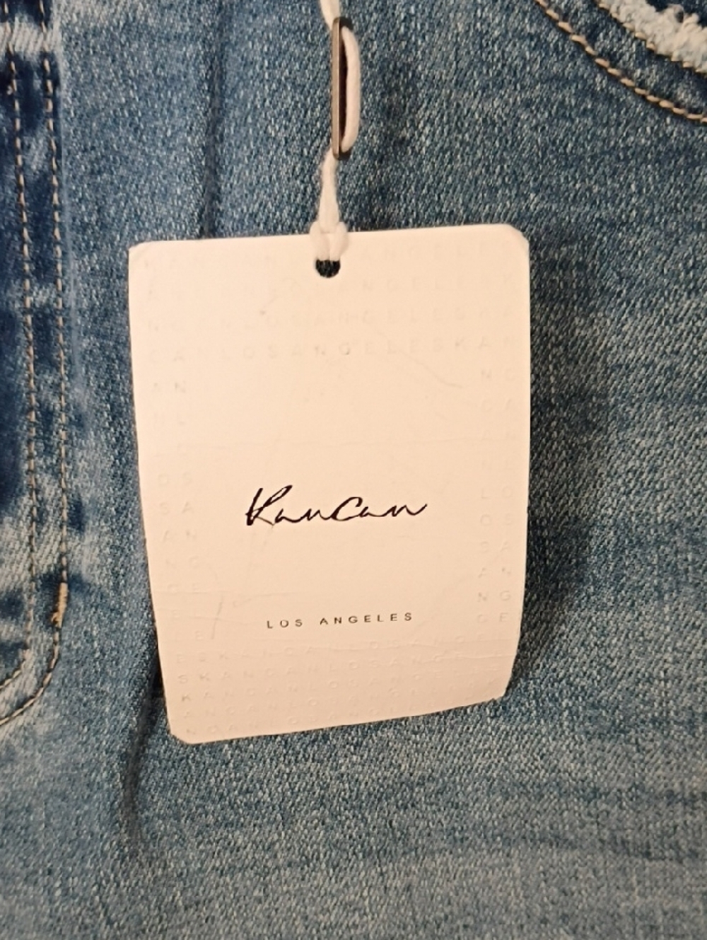Kut from the Kloth Light Blue Jeans with Raw Hem - Picture 4 of 11